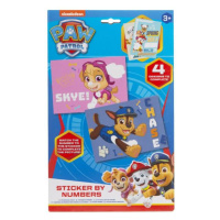 Paw Patrol sada nálepek lepení podle čísel