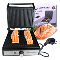 Elektrický gril 2000W na panini toasty opékač topinek otevíratelný naplocho