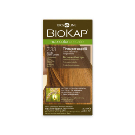 BIOKAP Barva na vlasy 7.33 Blond zl.pšenice 140ml