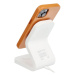 Smarty Leather Mag kryt s MagSafe iPhone 15 Pro oranžový