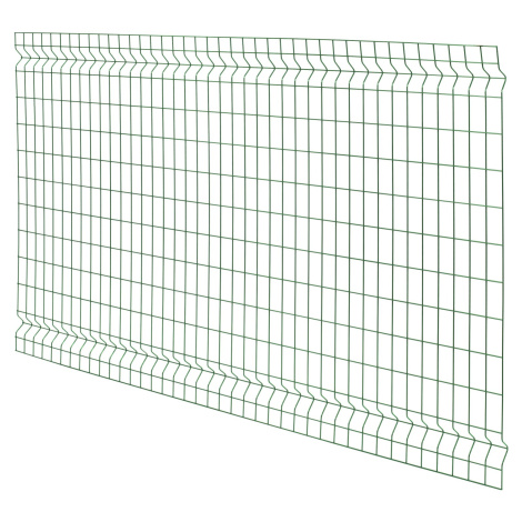 Jednoduché svařované 3D plotové pletivo zelená 120 x 200 cm