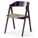 Černá jídelní židle z bukového dřeva s ratanovým sedákem Findahl by Hammel Mette