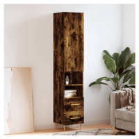 vidaXL Skříň highboard kouřový dub 34,5 x 34 x 180 cm kompozitní dřevo