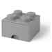 Šedý úložný box čtverec LEGO®