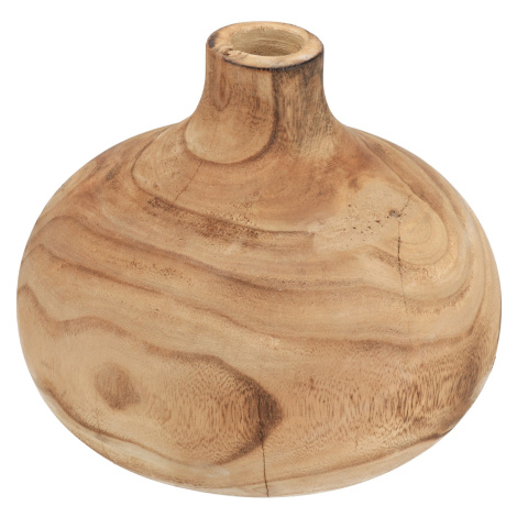 Dřevěná kulatá váza Ø21 cm Hogewoning