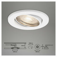BRILONER 3ks LED vestavné svítidlo, pr. 8,6 cm, 5 W, bílé BRI 7147-036