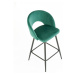 Barová židle LEO – samet, více barev Modrá