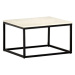 SHUMEE Konferenční stolek bílý 60 × 60 × 35 cm pravý kámen mramorový vzor, 286439