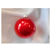 Vánoční ozdoby Velká vánoční koule 4 ks - červená lesklá