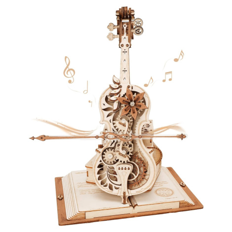 ROBOTIME Rokr Kouzelné violoncello - hrací skříňka 199 dílků