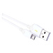 USB kabel EMOS 2.0 A/M - micro B/M 1m bílý, Quick Charge SM7004W