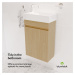Blumfeldt Johnstone, koupelnové umyvadlo a skříňka, 40 cm, keramické umyvadlo