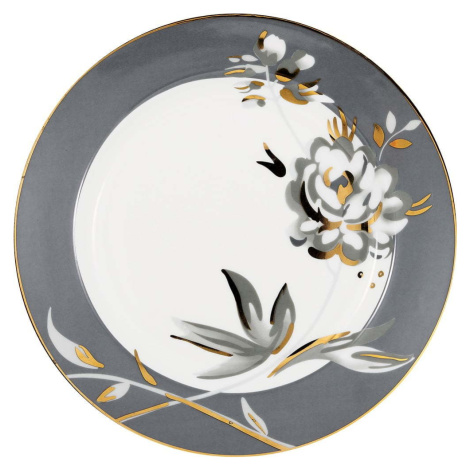 Bílo-šedý dezertní porcelánový talíř ø 20,5 cm Aslaug – Green Gate