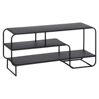 Černý kovový TV stolek 110x50 cm Sleco – Ixia