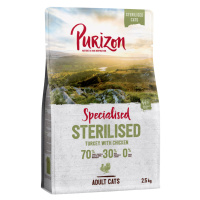 Purizon granule, 3 x 2,5 kg - 15 % sleva - Sterilised Adult krůta & kuře - bezobilné