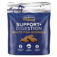 Fish4Dogs Pamlsky pro psy na podporu trávení s kousky bílé ryby 225 g