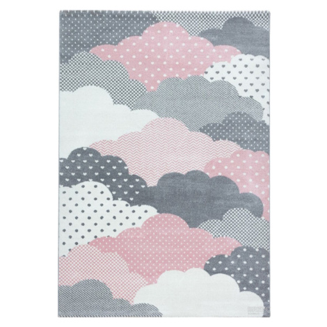 Ayyildiz, DOPRODEJ: 80x150 cm Dětský kusový koberec Bambi 820 pink, 80x150, růžová, dětský pokoj