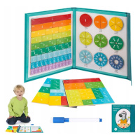 Montessori zlomky magnetická matematika puzzle smazatelná tužka jako dárek