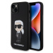 Pouzdro Karl Lagerfeld Liquid Silicone Ikonik NFT iPhone 15 Plus černé Černá