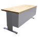 ANKE Dílenský stůl s elektrickým přestavováním výšky, hloubka desky 800 mm, deska z bukového mas