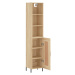 vidaXL Skříň highboard dub sonoma 34,5 x 34 x 180 cm kompozitní dřevo