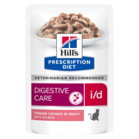 Hill's Prescription Diet i/d Digestive Care krmivo pro kočky, losos - v hliníkové kapsičce 12 x 