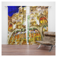 Sablio Závěs Barcelona Gaudi Casa Batllo 1: 2ks 140x250cm