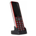 EVOLVEO EasyPhone LT s nabíjecím stojánkem červený