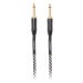 Cascha Professional Line Guitar Cable, Straight, Tweed Black, 9 m