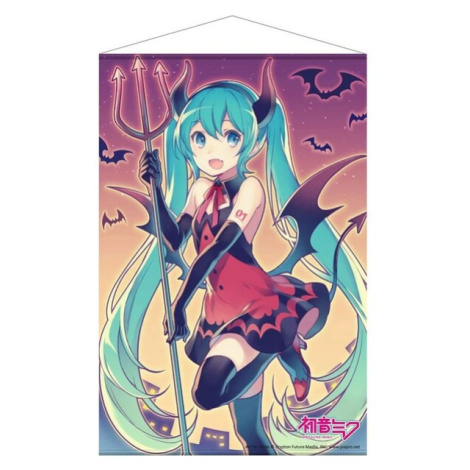 Plátěný plakát Vocaloid - Miku Hatsune #2 (Demon Suit) 60 x 90 cm Sakami Merchandise