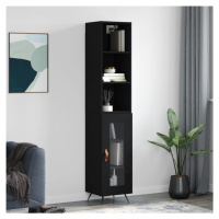 vidaXL Skříň highboard černá 34,5 x 34 x 180 cm kompozitní dřevo