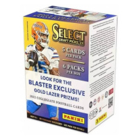 2023 Panini Select Draft Picks NFL Football Blaster Box (Gold Lazer Prizms)