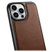 iCarer kožené pouzdro na iPhone 14 PRO MAX 6.7" Oil wax real leather back cover Brown