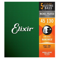 Elixir 14202 NANOWEB Electric Bass Nickel Plated Steel .045-.130