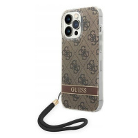 Guess GUOHCP14XH4STW iPhone 14 Pro Max 6,7 hnědá/brown hardcase 4G Print