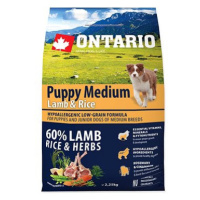 Ontario Puppy Medium Lamb & Rice 2,25 kg