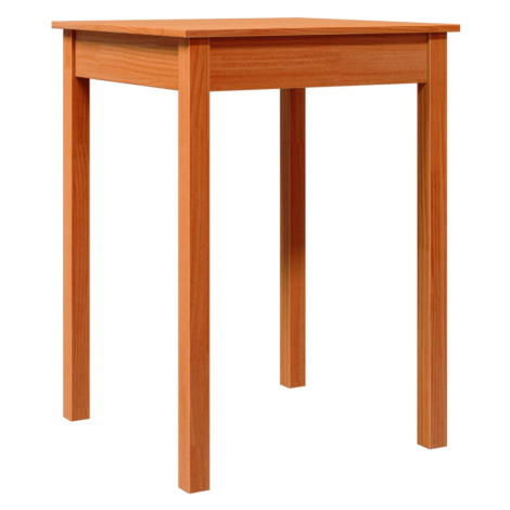 vidaXL Jídelní stůl voskově hnědý 55 x 55 x 75 cm masivní borové dřevo
