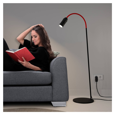 Top Light Neo! Floor LED stojací lampa dim černá/červená TOP-LIGHT