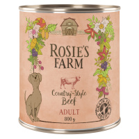 Výhodné balení Rosie's Farm Adult 24 x 800 g - hovězí