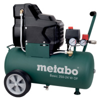 METABO Basic 250-24 W OF 1500W bezolejový pístový kompresor 24l