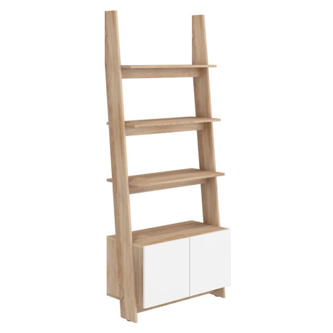 Regál Rack 80cm 1D Dub Sonoma/Bílá BAUMAX