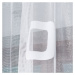 Dekorační vzorovaná záclona na žabky MIRANDA LONG bílá 300x250 cm (cena za 1 kus dlouhé záclony)