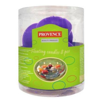 Provence Neparfemovaná plovoucí svíčka 8ks fialová