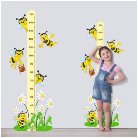 Dětský metr na zeď Včelky FOR LIVING