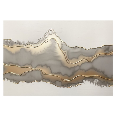 Ilustrace Metallic landscape no4, Alma, 40 × 26.7 cm ALMA LIGHT BARCELONA