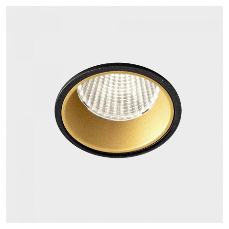 KOHL LIGHTING KOHL-Lighting VERSUS zapuštěné svítidlo s rámečkem pr. 80 mm černá-zlatá 38° 15 W 