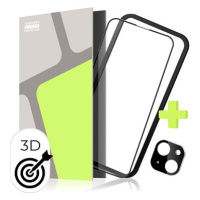 Tempered Glass Protector pro iPhone 15 + sklo na kameru + instalační rámeček (Case Friendly)