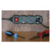 Prodlužovací kabel EMOS 3m/3zásuvky s vypínačem zelená P1313RZ 1902830300 s montážními otvory