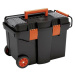 Pojízdný kufr, 580 x 380 x 410 mm, plastový, 2 organizéry, 1 přihrádka