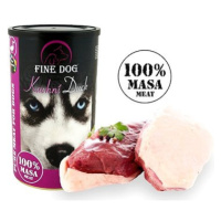 Fine Dog konzerva kachní 100 % masa 2 × 1200 g